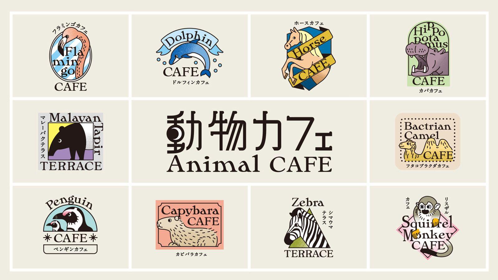 10種類の動物カフェ